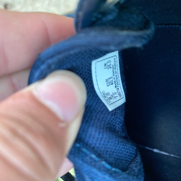 Navy Canvas Lowtop Vans - Picture 6 of 6